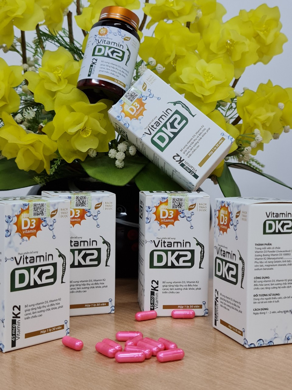 Thực phẩm bổ sung vitamin DK2 tăng cường sức khỏe 